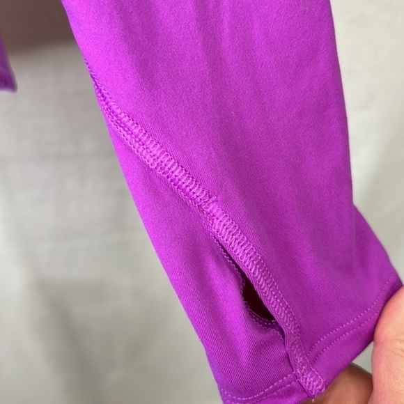 ATHLETA Woman’s Purple Longsleeve Running Athletic work out shirt Sz S - Picture 6 of 11